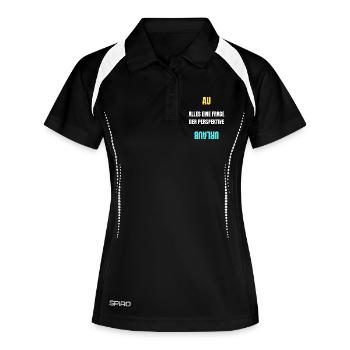 Alles eine Frage der Perspektive T-Shirt AU Urlaub - Frauen Polo atmungsaktiv - Schwarz/Weiß - Vorne