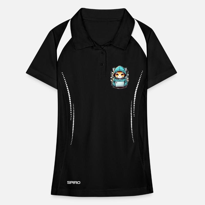 Codage chat Polo respirant Femme