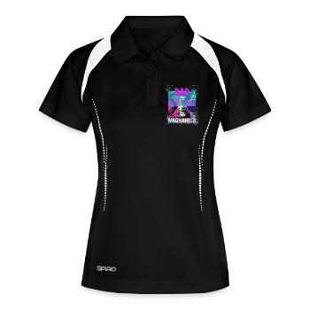 Bad Mechanics – Monkey Garage Style - Women's Polo breathable - black/white - Front