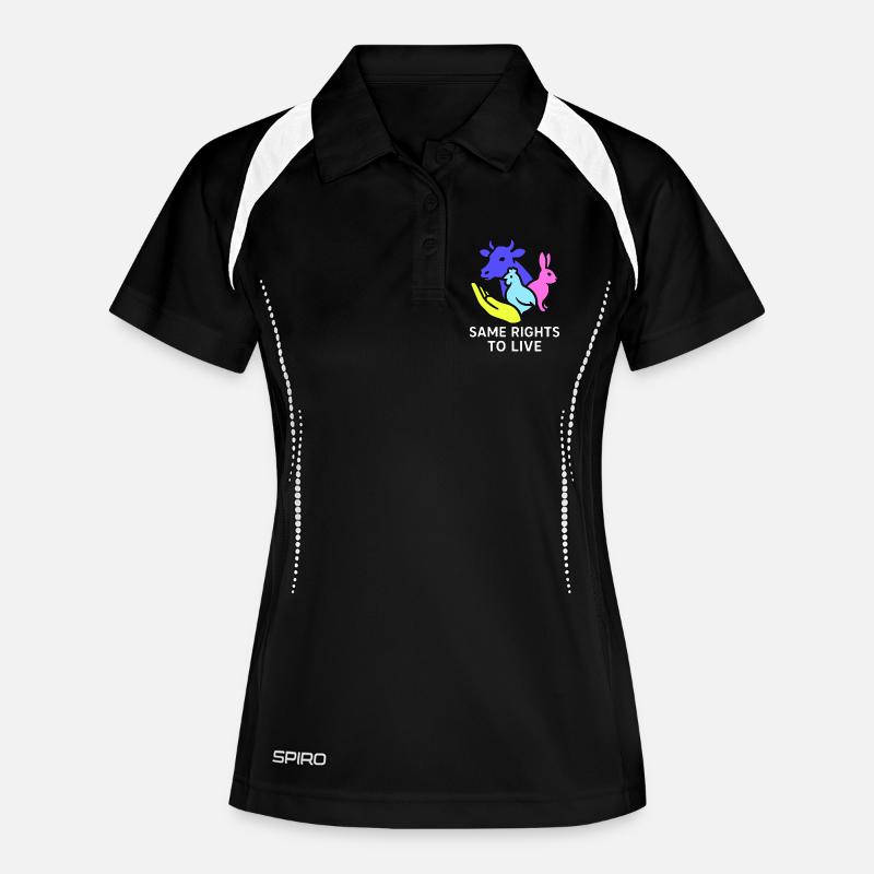 same rights to live - Women's Polo breathable - black/white