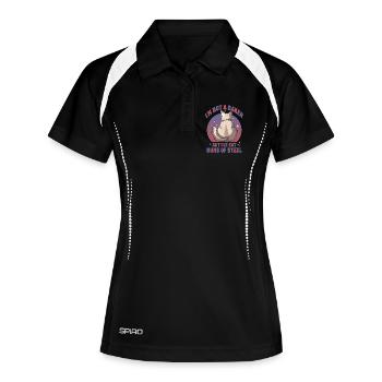 Buns of Steel Cat - Women's Polo breathable - black/white - Front