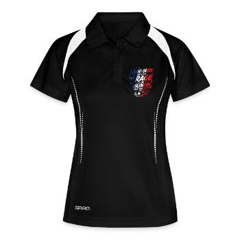 Saint-Brieuc Rage Pluie - Frauen Polo atmungsaktiv - Schwarz/Weiß - Vorne
