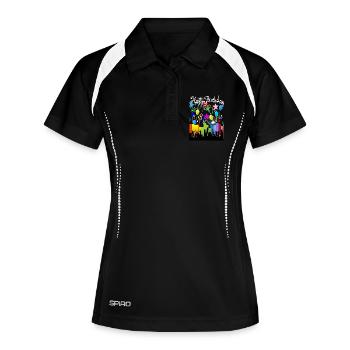 Anniversaire - Polo respirant Femme - noir/blanc - Devant
