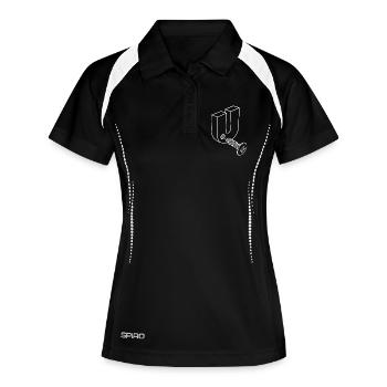 Screw U, Screw you, fuck you bumsen screw fuck - Women's Polo breathable - black/white - Front