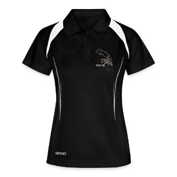 Grille d’art en ligne Squid Pro Quo - Polo respirant Femme - noir/blanc - Devant
