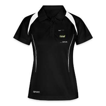 Decisions – Leaf Green Motif - Women's Polo breathable - black/white - Front