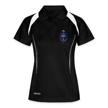 Third Eye Chakra Symbol Third Eye - Women's Polo breathable - black/white - Front