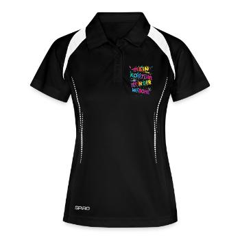 Carnival Costume My costume is in the wash - Women's Polo breathable - black/white - Front