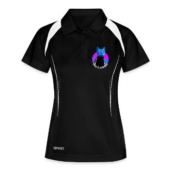 cats and Schranz - Schranz music Hard Techno Outfi - Women's Polo breathable - black/white - Front