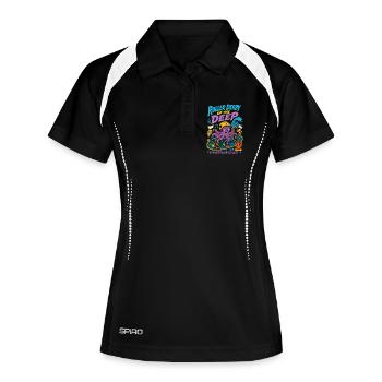 Roller Derby of the Deep Sea - Women's Polo breathable - black/white - Front