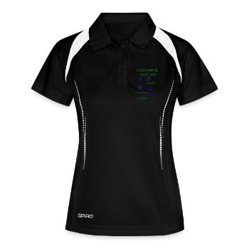 Artisan coffee and beer - Women's Polo breathable - black/white - Front