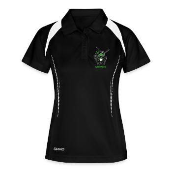 Chaudron Sorcière Vert Chaudron de Sorcière - Polo respirant Femme - noir/blanc - Devant