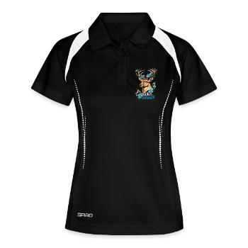 Dirndl Replacement Deer Flowers Traditional Costume Bavarian Festival - Women's Polo breathable - black/white - Front