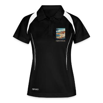 Fuerteventura Coastal Poster Canary Islands Spain - Women's Polo breathable - black/white - Front