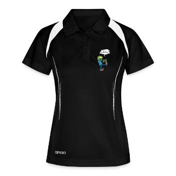 Need a coffee - Women's Polo breathable - black/white - Front