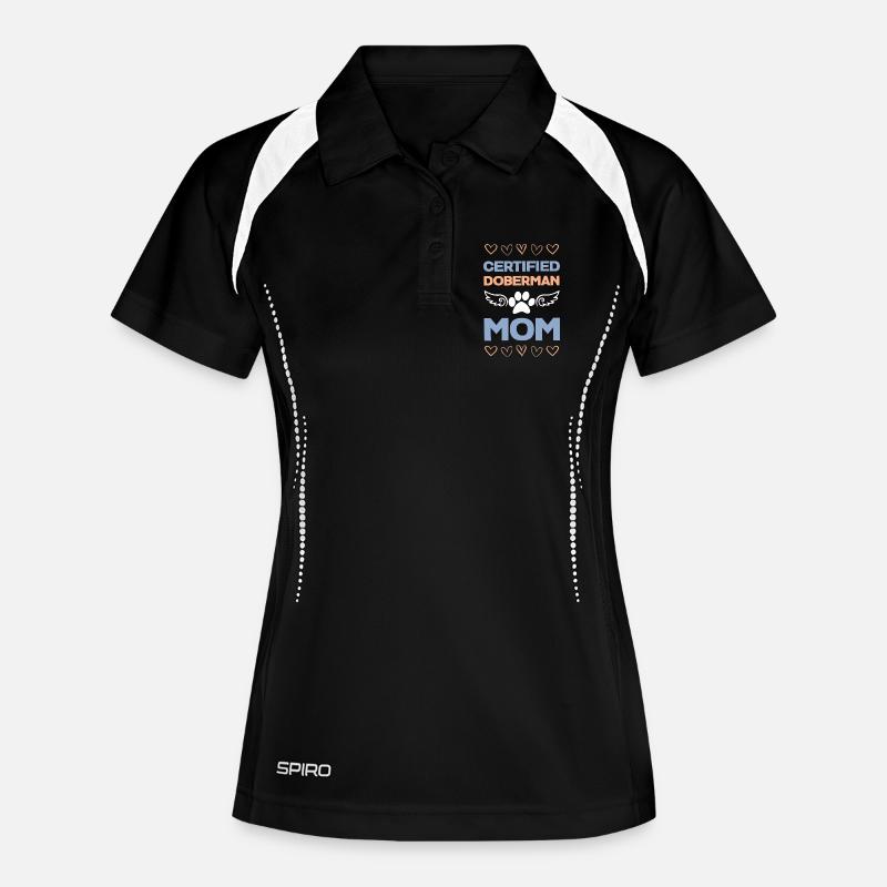 Doberman Mom Certified - Women's Polo breathable - black/white