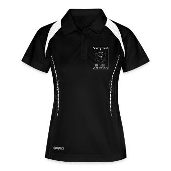 The - Women's Polo breathable - black/white - Front