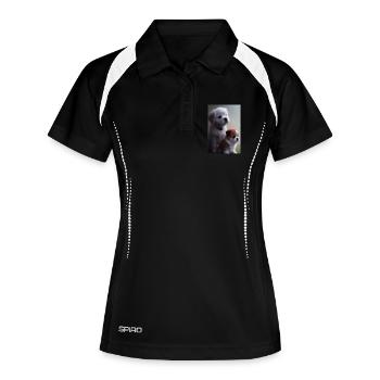 Baby Dog - Women's Polo breathable - black/white - Front