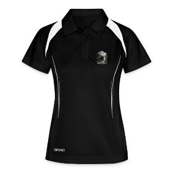 Grizzly Bear – Wilderness & Nature Conservation - Women's Polo breathable - black/white - Front