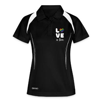 Pride Month - Love is Love - Women's Polo breathable - black/white - Front