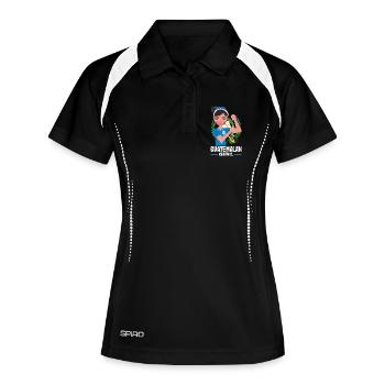 Guatemala Flagge T-Shirt Stolz & Heimat Chapín - Frauen Polo atmungsaktiv - Schwarz/Weiß - Vorne