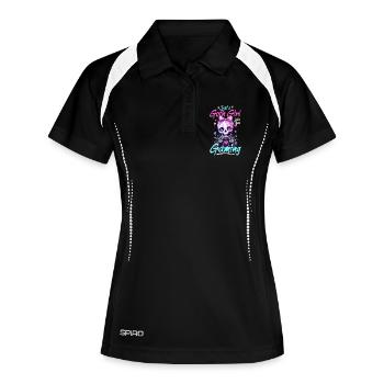 Pastel Goth Soft Goth Gaming Gamer - Polo respirant Femme - noir/blanc - Devant