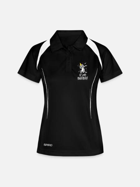 It's my birthday - Birthday and party cat - Women's Polo breathable - black/white