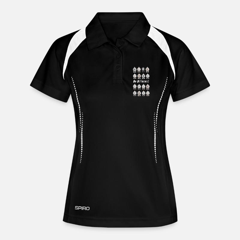 Be Different Sheep - Women's Polo breathable - black/white