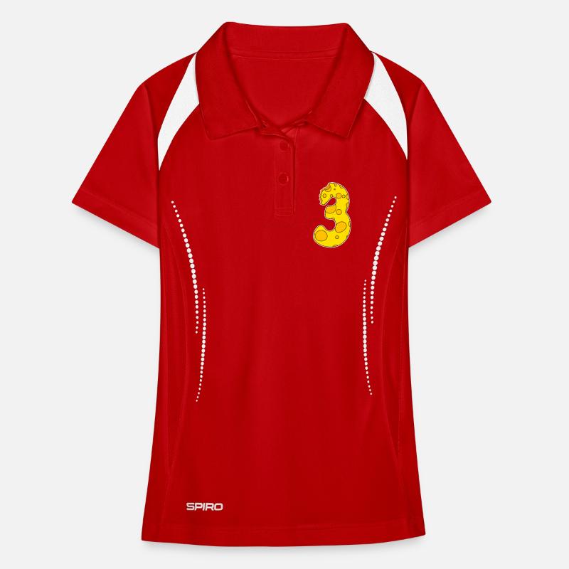 Number 3 - Three - Third Women's Polo breathable