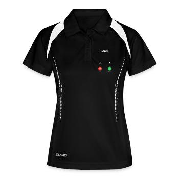 Le snus appelle - Le snus appelle - Polo respirant Femme - noir/blanc - Devant