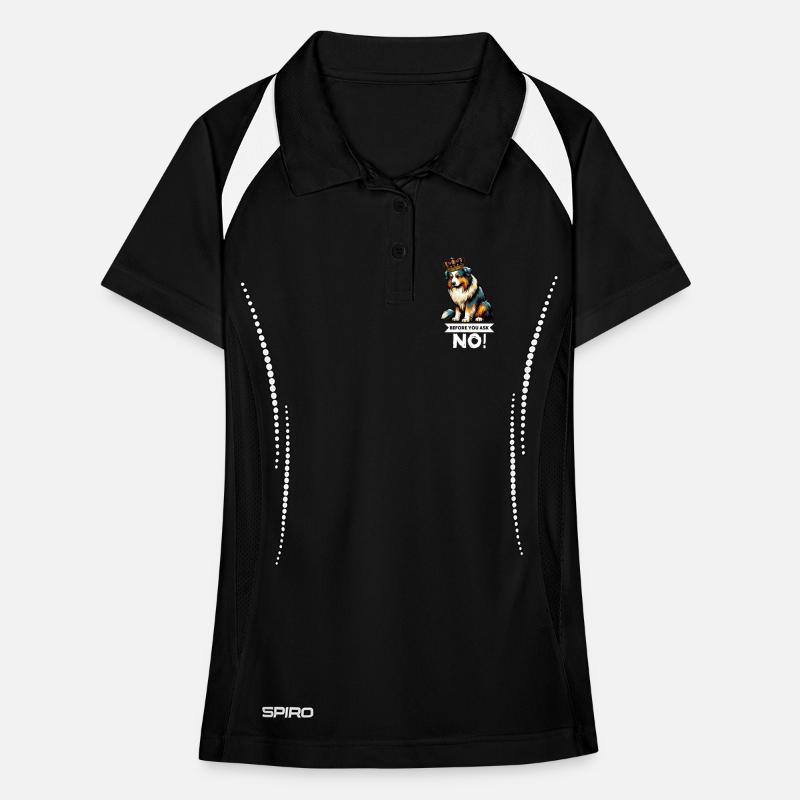 Before You Ask Australian Shepherd Aussie Aussies Women's Polo breathable