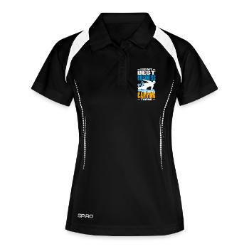 Snowboarding Snowboard Meeting Chairlift - Women's Polo breathable - black/white - Front