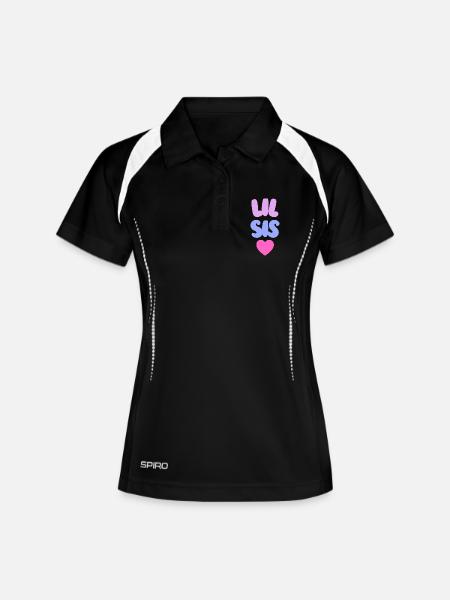 Lil Sis Love - Women's Polo breathable - black/white