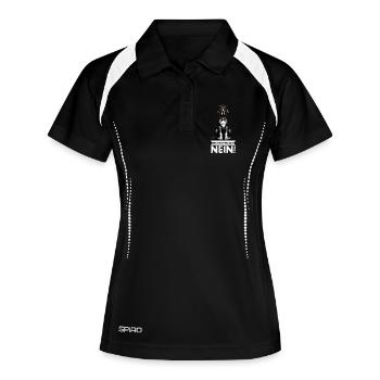 Before you ask Great Dane Great Dane owner - Women's Polo breathable - black/white - Front