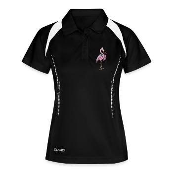 Bonnet de marin Flamingo Sailor - Polo respirant Femme - noir/blanc - Devant