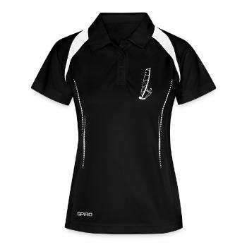 Windsurfer Boy - Women's Polo breathable - black/white - Front