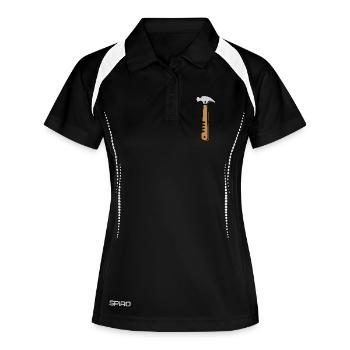 Stylish Hammer Vector - Craft Design for Pro - Women's Polo breathable - black/white - Front