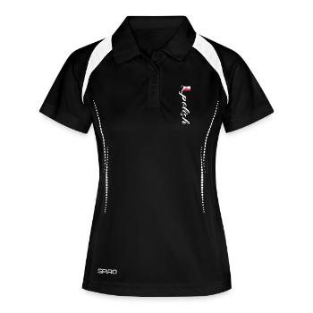 Poland - Women's Polo breathable - black/white - Front