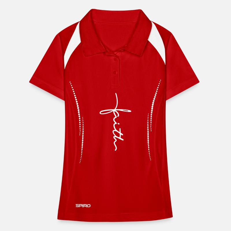 Crois-scripte de la foi Polo respirant Femme
