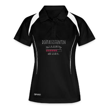 Diätassistentin in Ausbildung Geschenk - Frauen Polo atmungsaktiv - Schwarz/Weiß - Vorne