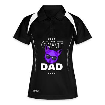 Cat Daddy Purple Black Glasses - Women's Polo breathable - black/white - Front