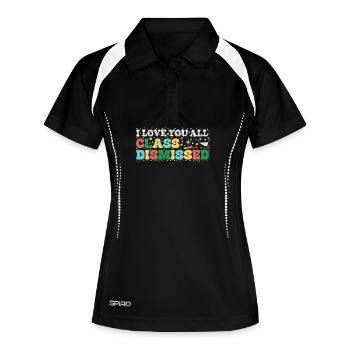 Class Dismissed: Colourful Fun - Women's Polo breathable - black/white - Front