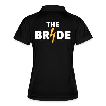 The Bride Flash (Hen Night Party / 2C NEG) - Women's Polo breathable - black/white - Back
