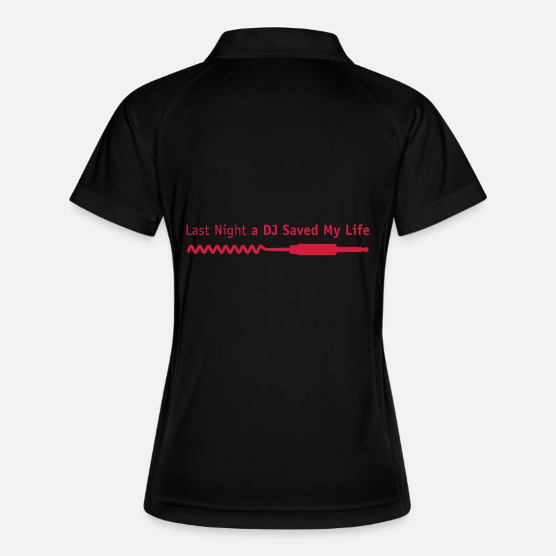last_night_dj - Women's Polo breathable - black/white