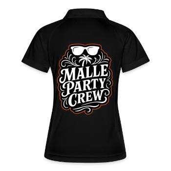 Malle Party Crew - Women's Polo breathable - black/white - Back