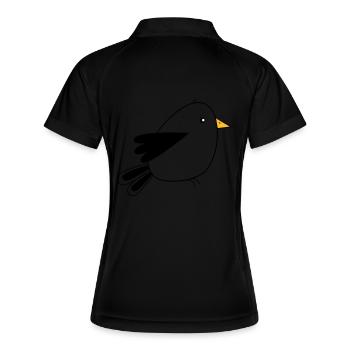 petit oiseau - Polo respirant Femme - noir/blanc - Dos