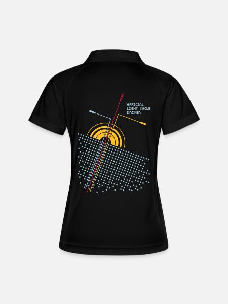 Official lightcycle driver - Women's Polo breathable - black/white