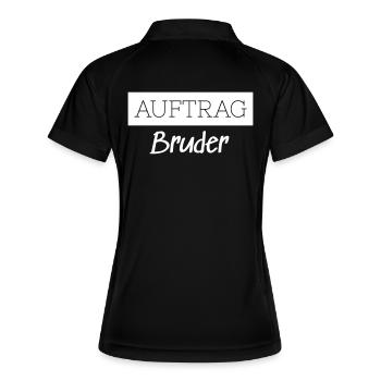 Commander Brother Family Funny Gift - Polo respirant Femme - noir/blanc - Dos
