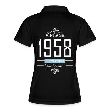 Vintage 1958 - Limited Edition (Vector) - Women's Polo breathable - black/white - Back
