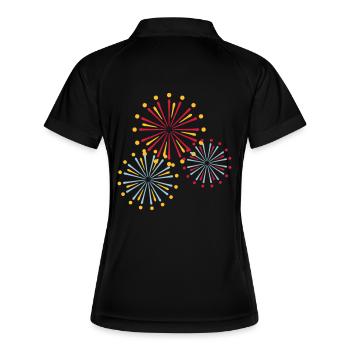 Firework - Frauen Polo atmungsaktiv - Schwarz/Weiß - Hinten